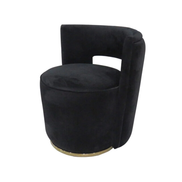 Asghar 65Cm Wide Velvet Swivel Side Chair