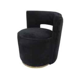 Asghar Velvet Swivel Side Chair