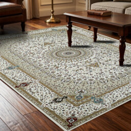 Cashmere Machine Tufted Area Rug ( Low-Pile Traditional)