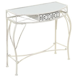 Charlize Glass Top End Table