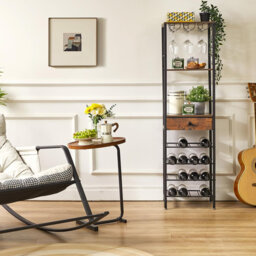 Bethinn Floor Wine Bottle & Glass Rack
