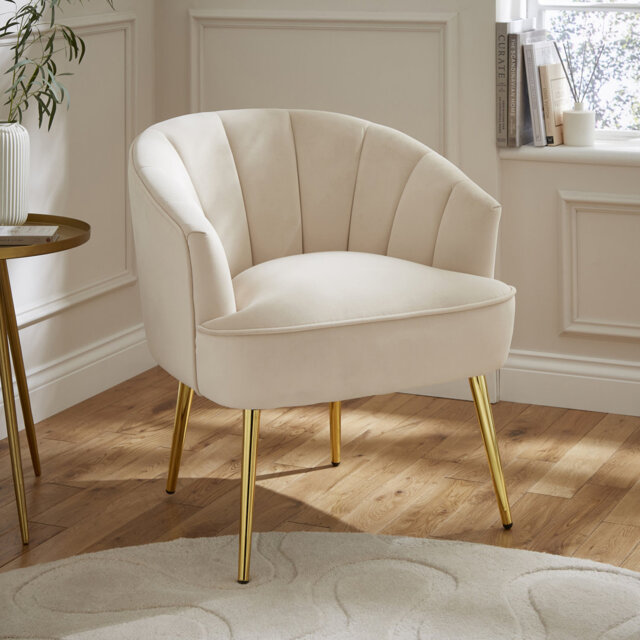 Thierry Velvet Barrel Chair