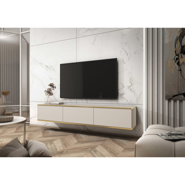 "Barlo Unfinished Floating TV Stand for TVs up to 55"""