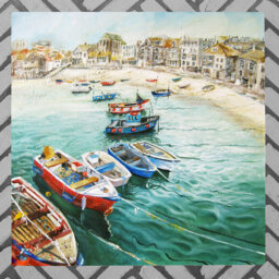 JUDITH YATES Farmhouse Nautical & Beach Wall Decor on Ceramic