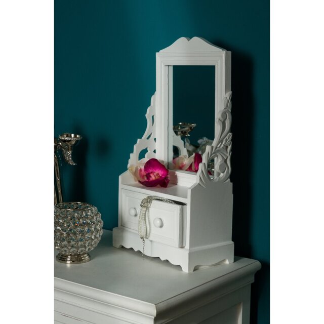 Leroux Wood Flat Mirror