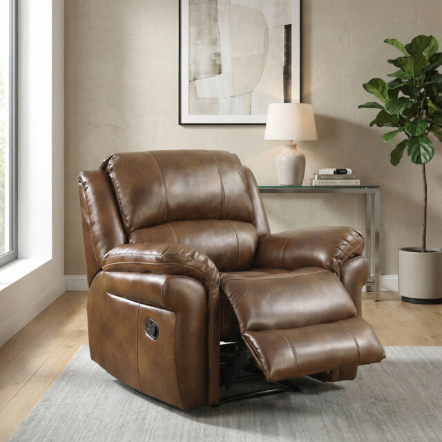Arles Faux Leather Recliner