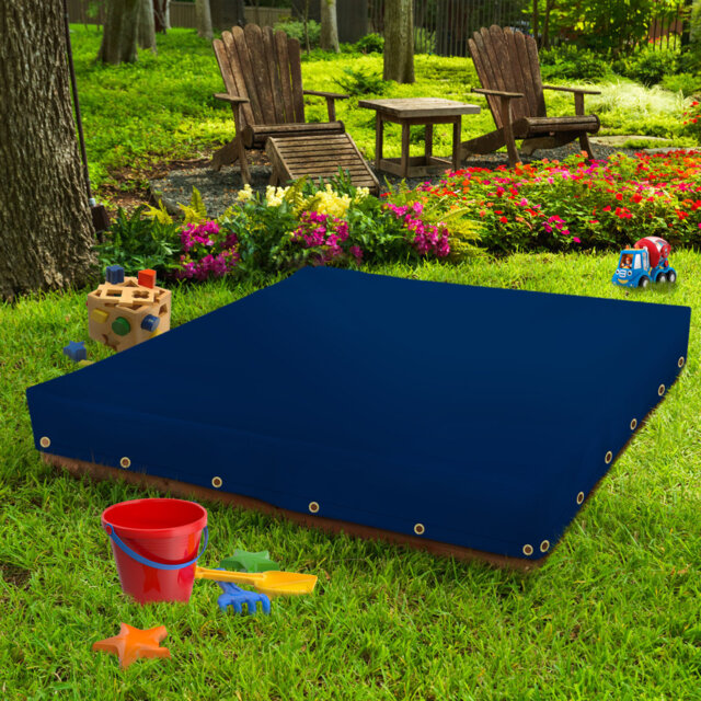 Heavy Duty Multipurpose Outdoor Waterproof Sandbox Cover, Durable & UV Resistant Patio Sandpit cover