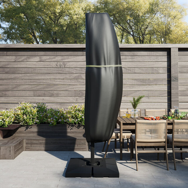 Waterproof Cantilever Parasol Cover with Zipper and Rod