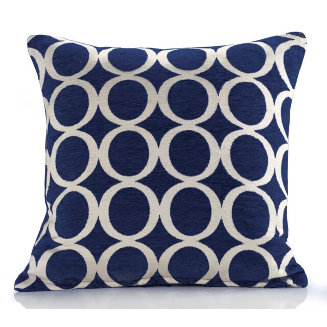 Broward Oh Geometric Cushion with Feather Filling