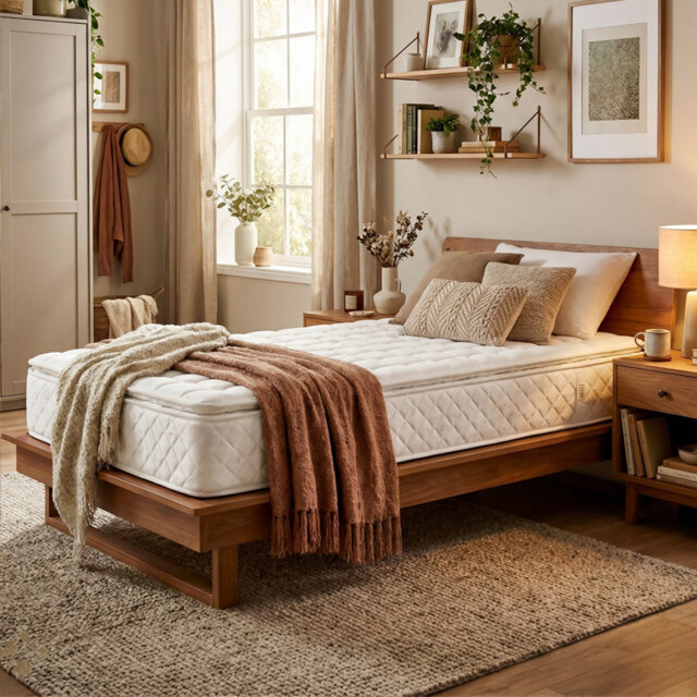 25CM Deep Pocket Sprung Hybrid Mattress, 7-Zone Orthopaedic Support With Breathable Cover (H3 Firmness), 90/140/160 X 200 CM