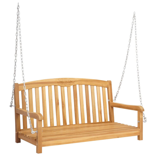 Swing Bench Natural Solid Teak Wood Outdoor Garden Patio Furniture