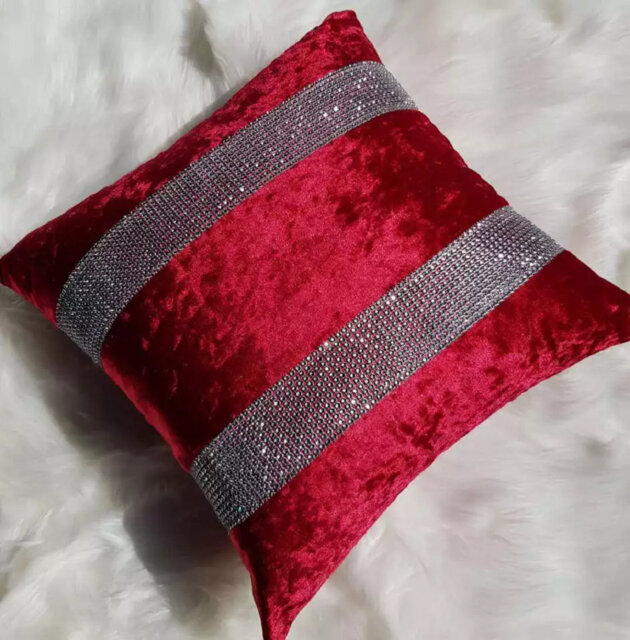 Dimante Crushed Velvet Cushion Covers 45X45