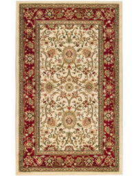 Lyndhurst Oriental Area Rug In Ivory / Red