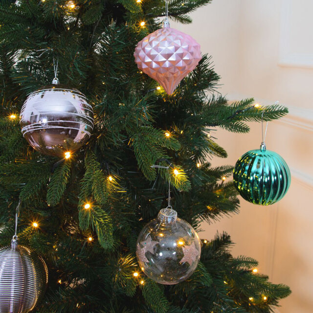 10cm Solid Colour Shatterproof Bauble
