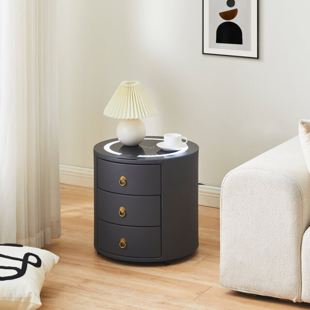 Aybike 46cm W Manufactured Wood Bedside Table