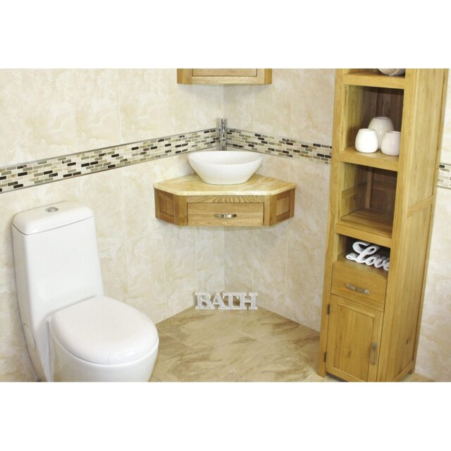 Crank 550mm Single Bathroom Vanity with Vessel Ceramic Basin