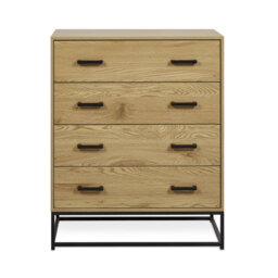 Bobie Light Oak Effect 4 Drawer Chest