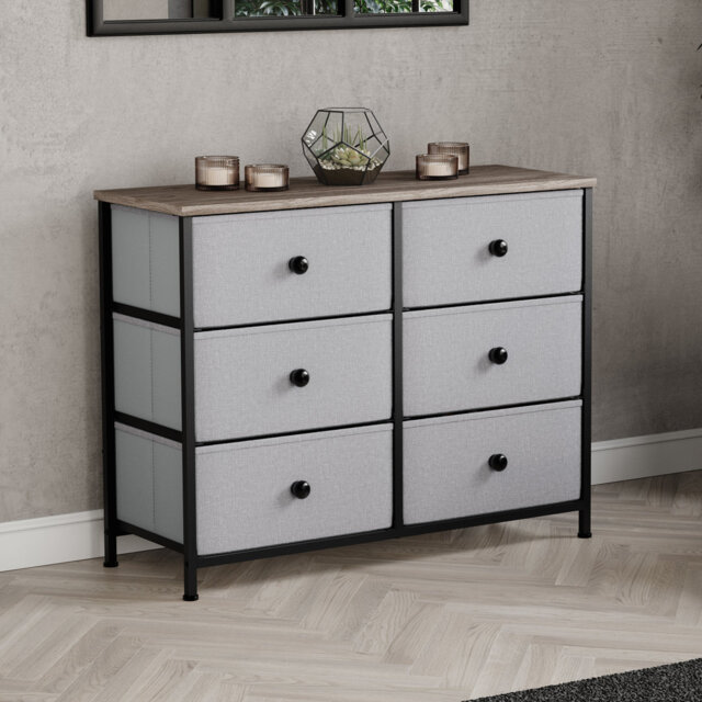 Chorley 6 Drawer Fabric Drawer Chest UKFR Certified