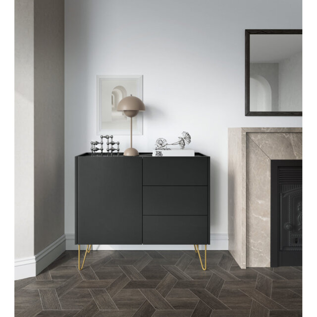 Cowlic 97cm W 3 - Drawer Chest of Drawers