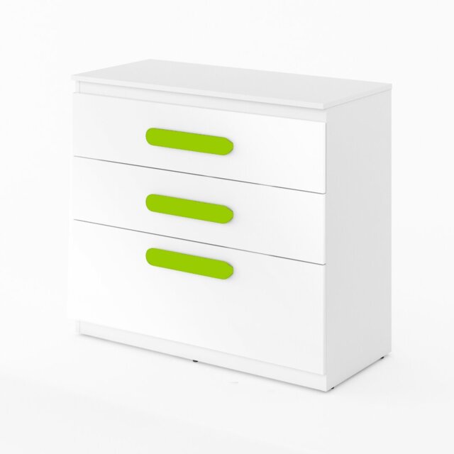 3 Drawer 90Cm W Chest of Drawers