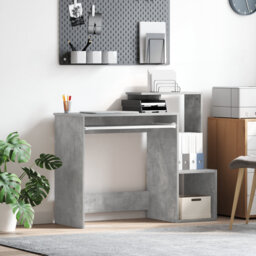 Black Oak Computer Desk Black Oak Engineered Wood, MDF Medium