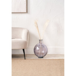 Round Recycled Glass Vase