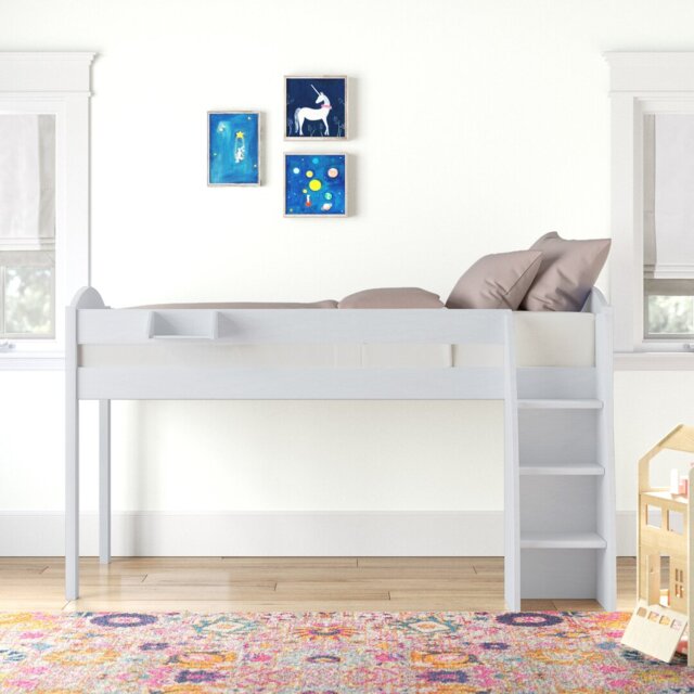 Richas European Single (90 x 200cm) Mid Sleeper Loft Bed Bed
