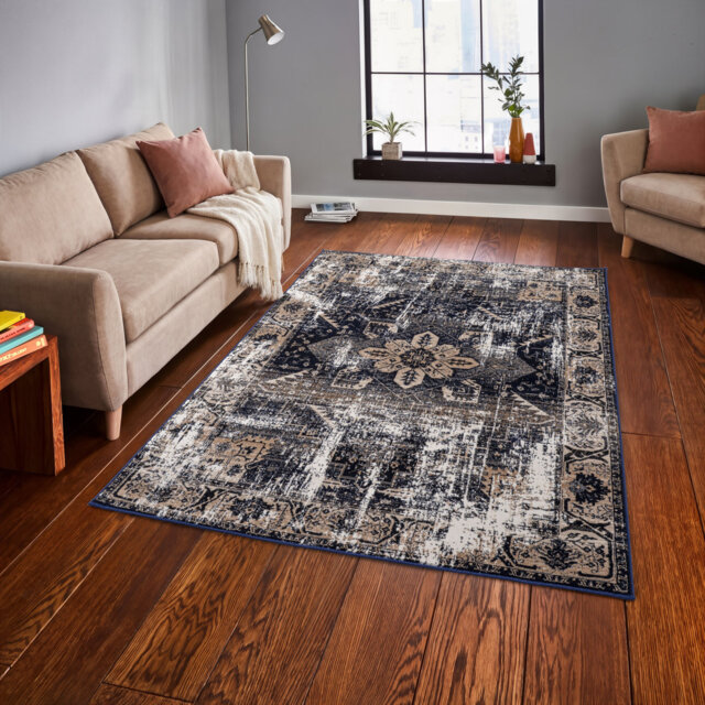 Vintage Large Area Rug, Traditional Style, Indoor Carpet For Living Room, Bedroom, Kitchen, Hallway Runner