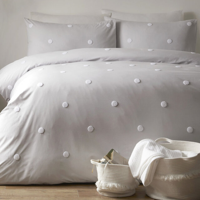 Dot Garden Cotton Duvet Cover Set with Pillowcases