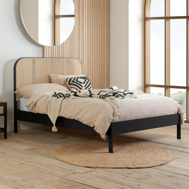 Adeoye Rattan Panel Bed