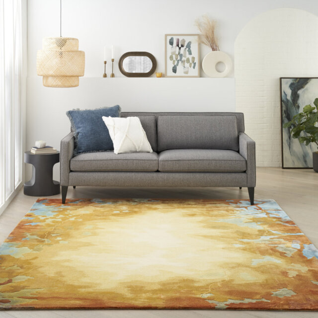 Chamarra Abstract Wool Hand Woven Area Rug