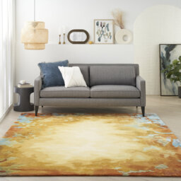 Chamarra Hand Tufted Wool Gold/Multicolour Rug