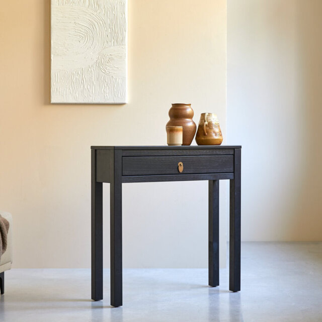 Luce 80cm Solid Wood Console Table