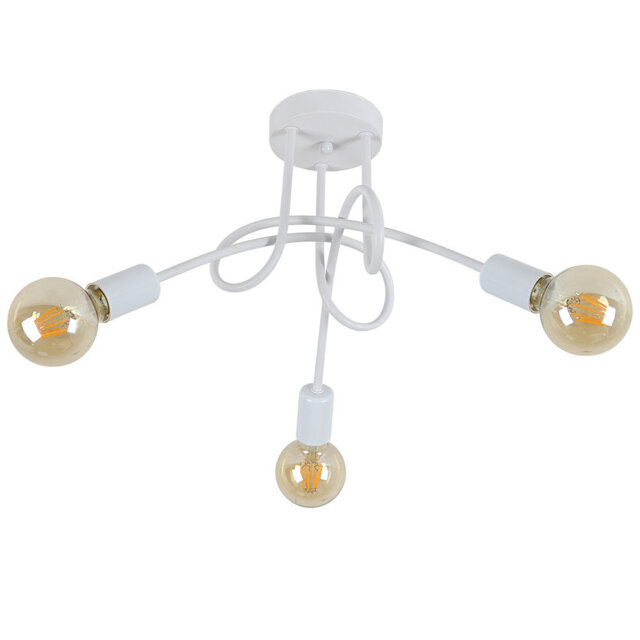 Saddlebrooke 3-Light 40cm Sputnik Semi Flush Mount Ceiling Light