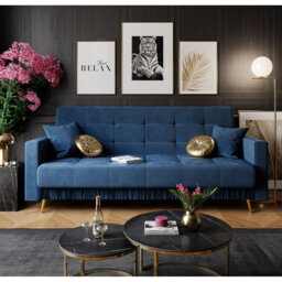Selke 3 Seater Velvet Sofa
