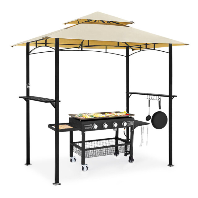 1.5m W x 2.5m D Metal Soft-top Gazebo