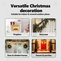 vidaXL Christmas Garland with 600 LEDs PVC