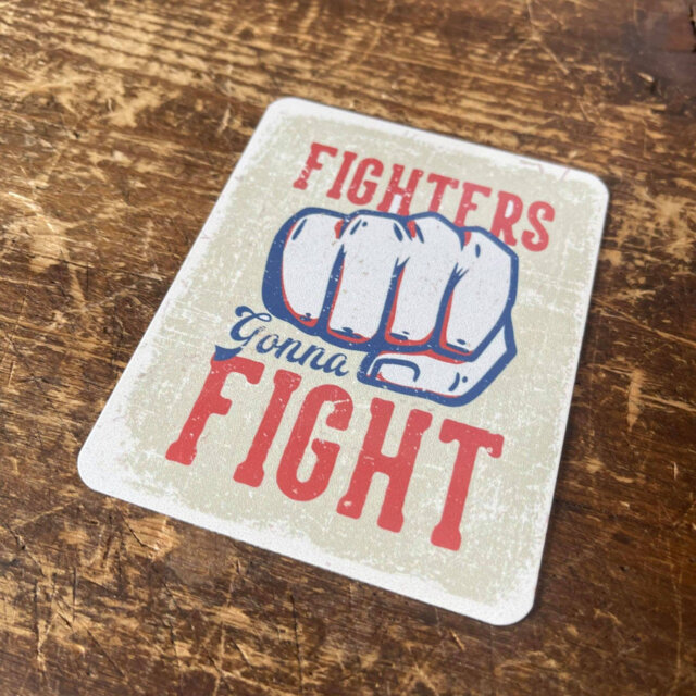 Fighters Gonna Fight Boxing Tin Sign Metal Sign Plaque