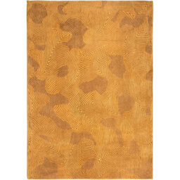 Machine Woven Gold Rug