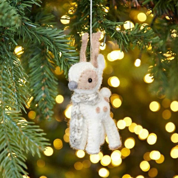 7cm Handmade Wool / Felt Hanging Figurine Ornament