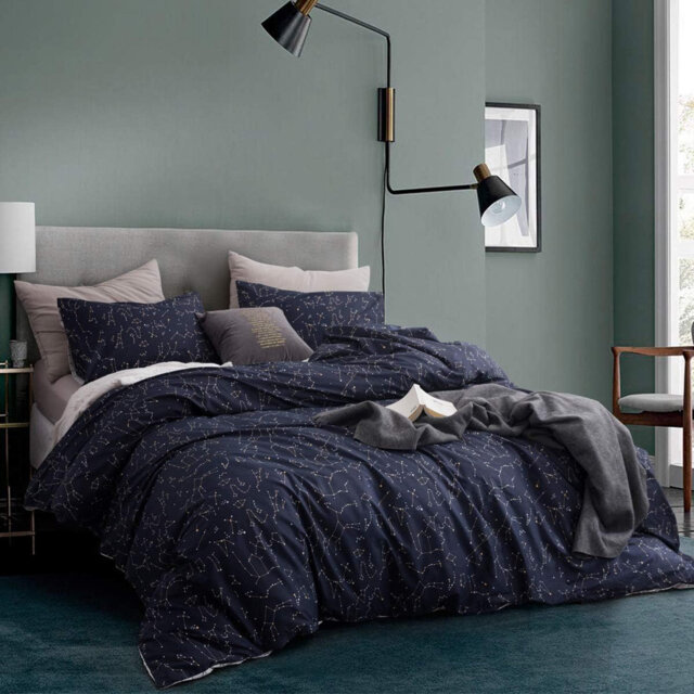 3 PCS Cosmic Constellation Duvet Cover Ultra Soft & Breathable Comforter Cover