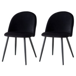 Caileigh Cotton Blend Upholstered Metal Side Chair