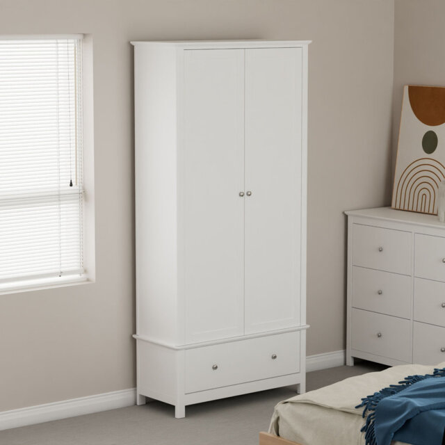 2 Door Manufactured Wood Wardrobe