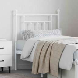 Vidaxl Metal Replace Headboard White
