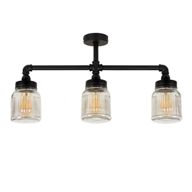 Hanley Glass Semi Flush Mount