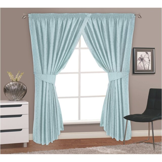 MARRAKECH JACQUARD Deja Pencil Pleat Semi Sheer Curtain