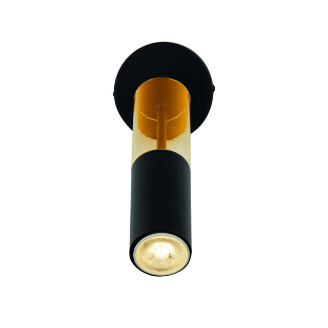 Kalki 1 - Light Dimmable Black Wall Spotlight