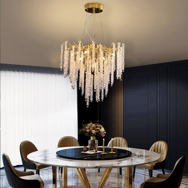 Bethzi Modern chandelier crystal light for dining room,kitchen,living roomï¼gold,60cmï¼