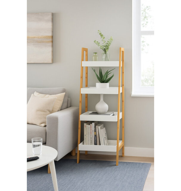 Dwinnell 34cm W x 98cm H x 34.5cm D Free-Standing Bathroom Shelves