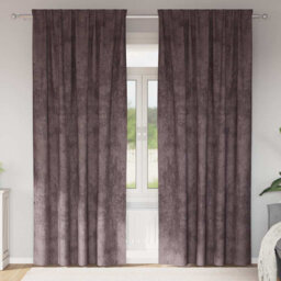 Curtain With Curtains 2 Pcs Velvet
